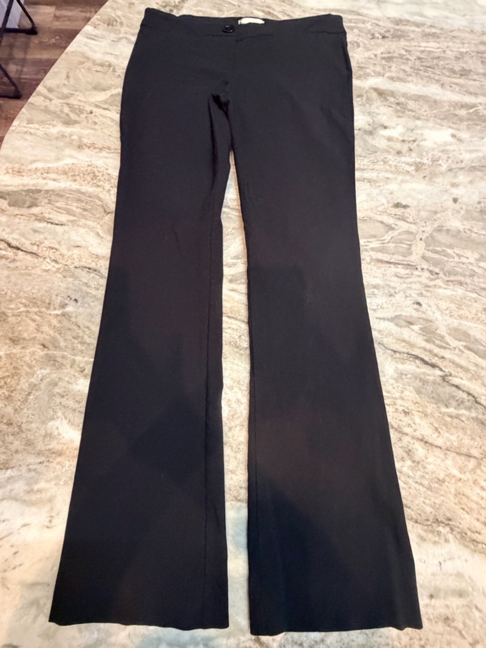 Matty M Black Dress Pants 10 Pull On Stretch Career Work Slacks